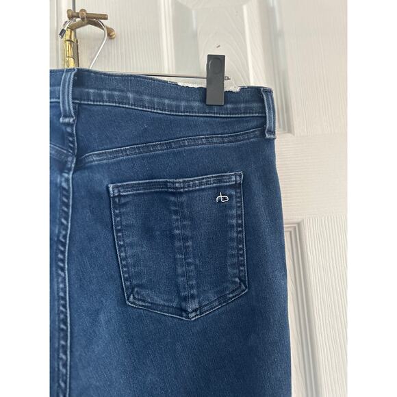 Rag & Bone "Coated Mae" Dark Wash High Rise Skinny Jeans - Picture 4 of 9